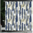 thumbnail image 3 of Ambesonne Modern Art Shower Curtain, Grunge Art Effect Print, 69"Wx84"L, Dusk White, 3 of 4