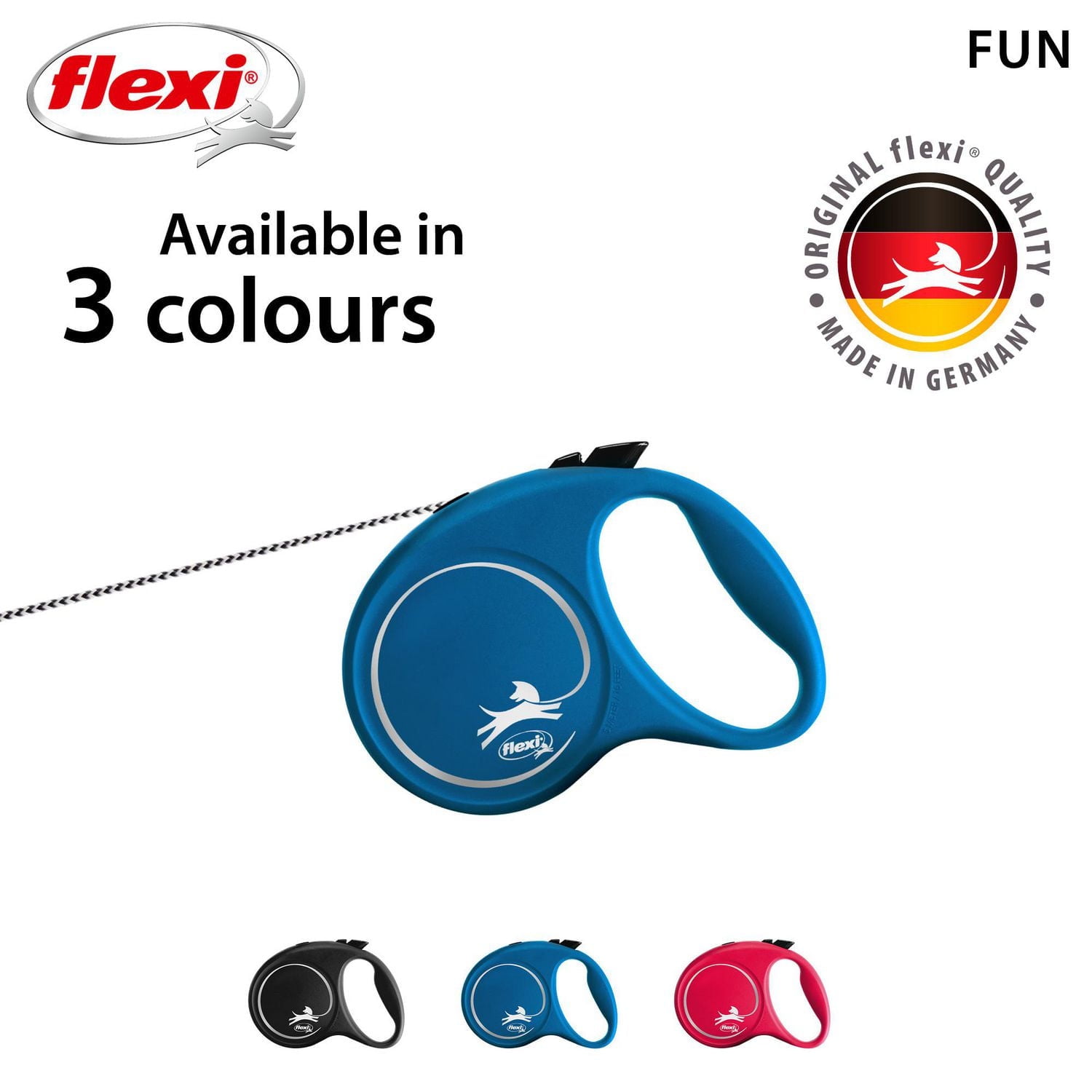 Flexi FUN Extra Small 3m Cord Retractable Dog Leash