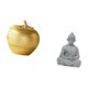 thumbnail image 5 of Escultura de frutas,Figura decorativa de fruta para decoración del hogar,Escultura de estatua decorativa de resina,Estatua de mono,Estatua de Buda Mono para Interiores y Exteriores Budista, 5 of 8