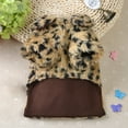 thumbnail image 3 of kladzum Dog Clothes Hot Dogs Leopard Printed Jumpsuit Pet Puppy Soft Warm Cotton Clothes Warm Dog Coat Dogs Costume Jacket, 3 of 7