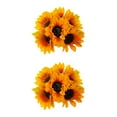 thumbnail image 3 of Naiovety 5 unids/set decoración de girasoles para eventos de boda y exposiciones interior o exterior Helianthus Champagne champán 2Conjunto, 3 of 6
