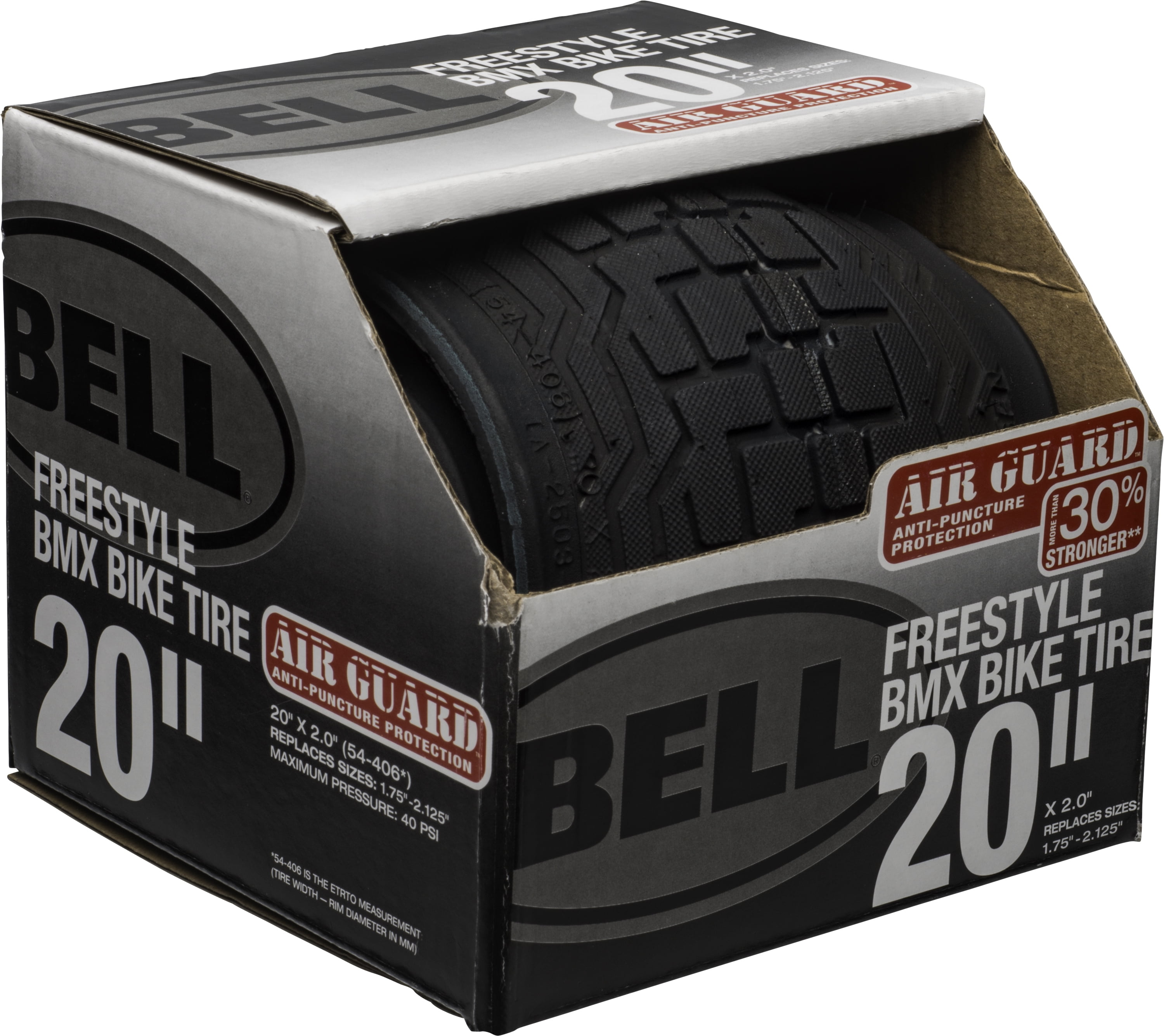 Bell BMX Bike Tire 20" x 2.125"  Replaces Sizes 1.75"-2.125" 