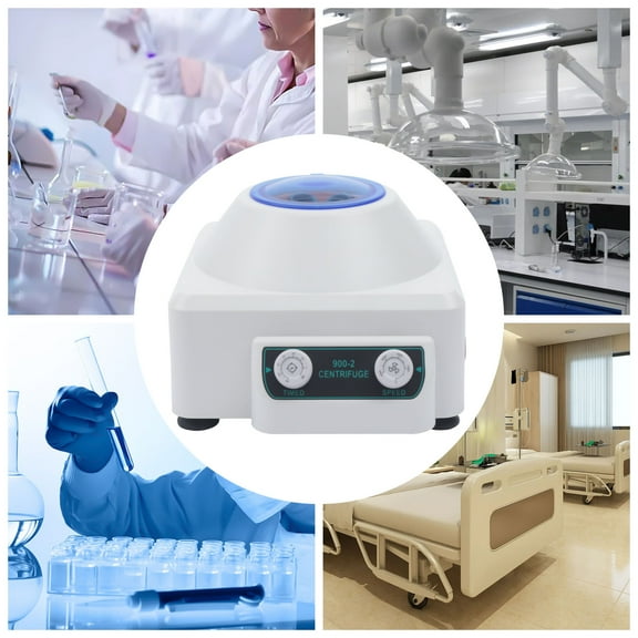 Electric Lab Centrifuge Machine 6x20ml Portable Benchtop 4000rpm Speed Adjustable Timer for Medical, Chemistry, Biochemistry
