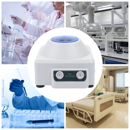 Electric Lab Centrifuge Machine 6x20ml Portable Benchtop 4000rpm Speed Adjustable Timer for Medical Chemistry Biochemistry