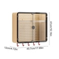 thumbnail image 3 of Bathroom Wall Mounted Storage Cabinet with Double Doors and Pegboard Organizer for Easy Access - Multifunctional Space Saver for Vanity, Shower, Kitchen, Garage, and Laundry Room, 3 of 6
