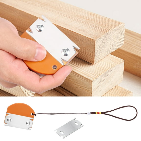 Edge Banding Trimmer Efficient Edge Corner Planer Portable Woodworking Edge Trimmer Easy to Use Edge Banding Cutter with Replacement Blade for Deburring Trimming Chamfering