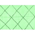 thumbnail image 1 of Ahgly Company Indoor Rectangle Solid Emerald Green Modern Area Rugs, 5' x 7', 1 of 4