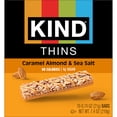 thumbnail image 6 of KIND Thins, Caramel Almond & Sea Salt, 0.74 oz, 10 Count, 6 of 10