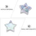 thumbnail image 3 of WHAMVOX 1Set Jewelry Making Transparent Acrylic Star Beads with Ab Coating for DIY Necklace Accessories, 3 of 8