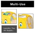 thumbnail image 3 of Smart Design Kids Pop Up Organizer with Animal Print - VentilAir Mesh Netting - for Toddlers, Baby Clothes, Plushies, and Toys - Home Organization - Hamper - 13 x 21 Inch - Yellow Chick, 3 of 5