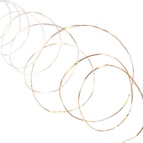 Better Homes & Gardens 36-Count LED Warm White Wire Outdoor String Lights with 8 Lighting Functions