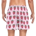 thumbnail image 2 of FORMRS Mens Swim Trunks Mesh Liner Quick Dry Casual Beach Board Shorts with Pockets, Sizes S-2XL, Cartoon Strawberry, 2 of 9