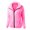 Hot Pink, variant on Lovskoo 2024 Womens Full Zip Up Hoodie Fuzzy Fleece Jacket Solid Color Lapel Collar Outerwear Long Sleeve Hooded Casual Coat/Jacket Green