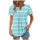 thumbnail image 1 of Camisas de Cuello de Tripulación de Manga Corta para las Mujeres Plisado Mangas de Ruffle, Cuello Redondo Casual Primavera Y Blusa de Verano, 1 of 7