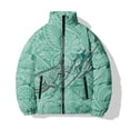 thumbnail image 5 of Abrigo de invierno para hombre, chaqueta holgada informal de algodón, chaqueta de algodón con estampado de araña y serpiente blanca, ropa de calle Harajuku, chaquetas, abrigos, 5 of 5