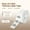 White*3, variant on Printer Labels, Compatible with HP2S Label maker priter,3 rolls of tape, White,14mm*40mm, 160 Labels/Roll, High Yield