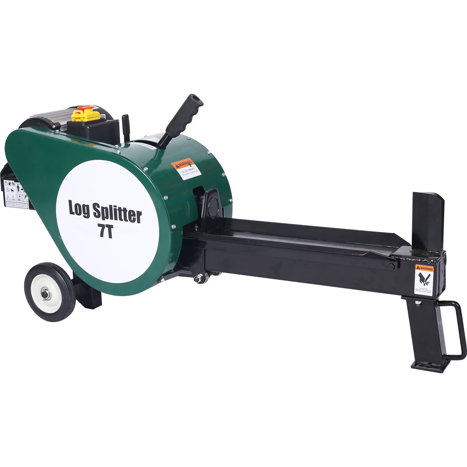 7Electric Log Splitter, Double Flywheel Log Splitter, 110V 60HZ16ASplitter With Mobile