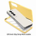 thumbnail image 3 of Dteck Case for Samsung Galaxy Z Fold5, Slim Full Body with Front Tempered Glass Screen Protector Case Shockproof Hard PC Cover, Yellow, 3 of 7