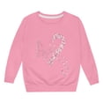 thumbnail image 4 of Hpapadks Crewneck Sweatshirts Kids Breast Cancer Graphic Crewneck Long Sleeve Pullover Sweatshirt Pink 9-10 Years, 4 of 4
