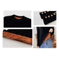 thumbnail image 3 of Blusa Suéter Para Mujer Cuello Alto Casual De Manga Largas, 3 of 8