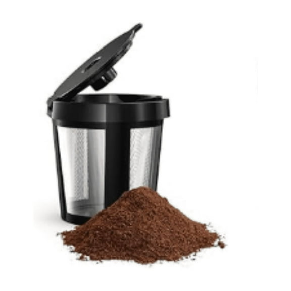 Single Serve One Cup Coffee Maker, for K Cups and Grounds, Mini Coffee Maker with Portable Handle, 6 to 12 Oz Brew Size, for Travel, Camping, Office, RV and Dorm, 120V, Black and Gold Visit the Tasty