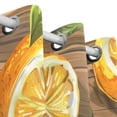 thumbnail image 3 of Lemon Slices Leaves Curtains Black Out 63 Inch Length Curtains for Sliding Glass Doors Bedroom Living Room 2 Panels Set, 3 of 5