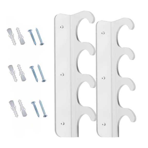 Fashionable Sturdy Fishing Rods Wall Hanging Storage Rack with Rounded Corners for Safe Board Storage Organization