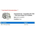 thumbnail image 2 of Head Gasket Set - Compatible with 1986 - 1995 Isuzu Pickup 2.3L 4-Cylinder 1987 1988 1989 1990 1991 1992 1993 1994, 2 of 2