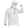 thumbnail image 5 of UV Protection Shirts for Men High Neck Long Sleeve Pullover Top UPF 50+ Lightweight Breathable Shirt with Built In Face Cover, 5 of 5