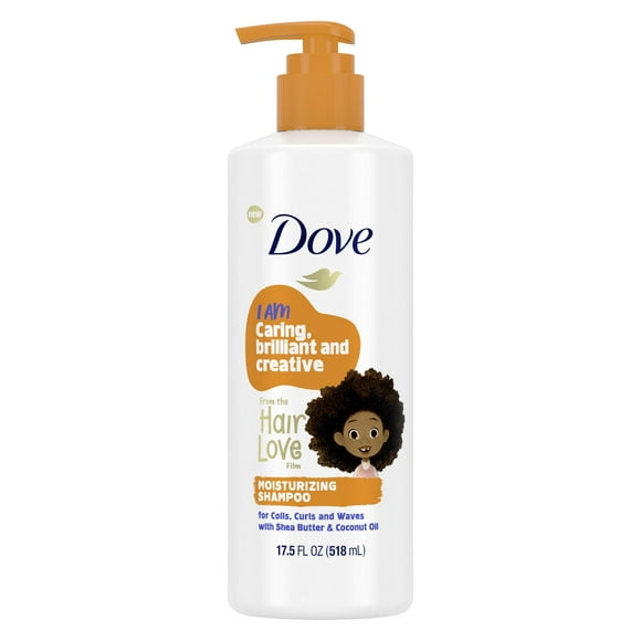 Dove Hair Love Moisturizing Kids Daily Shampoo with Shea Butter and Coconut Oil, 17.5 fl oz
