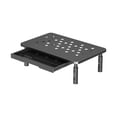 thumbnail image 2 of Soporte elevador para , soporte ligero para escritorio con cajón de almacenamiento, altura ajustable de 3 niveles para escritorio de oficina y Negro, 2 of 8