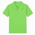 thumbnail image 4 of NIEWTR Boys Short Sleeve Polo Shirt Polo Lightweight Athletic for Hiking Running and Play（A01-AG,12-13 Years), 4 of 4