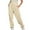 Beige, variant on Frostluinai Womens Fall Sweatpants Cargo Drawstring Elastic Waisted Baggy Athletic Jogger Solid Color Casual Pants with Pockets 2025 Casual Trendy Pants