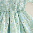 thumbnail image 4 of Wxirdiow Robe pour Adolescentes Robe Maxi à Manches Courtes Décontractée Vacances Robe d'Été pour Tout-Petites Vert Taille, 3-4 Ans, 4 of 6