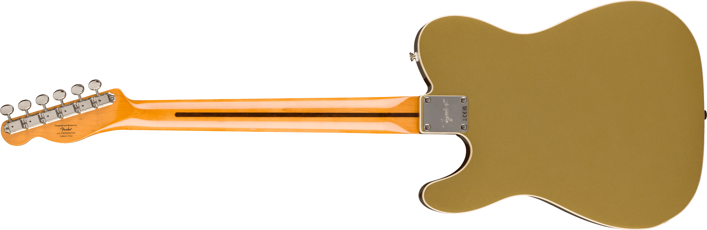 Squier Classic Vibe Custom Telecaster SH Electric Guitar, Laurel Fingerboard, Aztec Gold