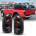 thumbnail image 3 of For 2001-04 Toyota Tacoma Tail Lights Black Clear Rear Lamps Pair Altezza Style, 3 of 10