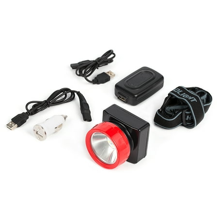 Head Spotlight - Kohree Wireless KL3.2LM 75 Lm LED Spot Light Head Lamp for Coal Mining, Hunting, Fishing, Camping, Waterproof 4500Lux 32