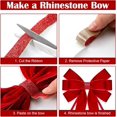 thumbnail image 5 of Dalrosia 6PCS Velvet Bows for Christmas Tree Large Velvet Christmas Wreath Bows with Clip Rhinestone Ribbon,Xmas Tree Topper Ornament for Home Indoor Outdoor Decoration, 5 of 7