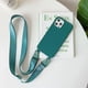 thumbnail image 3 of Funda de teléfono con correa cruzada de lujo para iPhone 16, 15, 14, 12, 13, Mini, 11 Pro Max Plus, funda trasera suave de silicona de color caramelo, 3 of 5