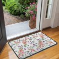 thumbnail image 2 of Pioneer Flower Floral Print Pattern Door Rugs,Washable Non Slip Door Mats Indoor,Decorative Door Mats,Entry Mat Indoor for Entrance,Bedroom,Kitchen,Bathroom,30"x17", 2 of 6
