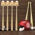 thumbnail image 6 of Baseball Bat Display Holder Wall Mount Softball Bat Holder Wood Color, 6 of 6