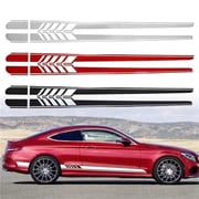 Car Body Side Door Stickers , Sports Racing Stripe Graphic Sticker, Vinyl Modified Decoration for Vehicles, DIY Decals Accessories