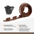 thumbnail image 4 of Uxcell Garden Edging - 20 Feet Plastic Landscape Edging Border with 18 PCS Spikes (2 Set of 10FT x 2IN, Brown), 4 of 7