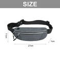 thumbnail image 2 of Hukapapa Nuevo bolsillo para deportes al aire libre impermeable bolsillo invisible ajustado correr fitness bolsa de nailon gris, 2 of 5