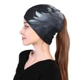 thumbnail image 6 of KLL Elegant Feathered Floral Wings Pirnt Wicking Running Beanie Head Wrap Cycling Bandana for Men Women, 6 of 8