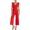 Red, variant on RACHEL RACHEL ROY Womens Black Ruffled Sleeveless V Neck Evening Straight leg Jumpsuit XL