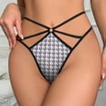 thumbnail image 3 of Aesthetic Red Lilac And White Ripple Open Type Women's Panties Crotch Opening G-strings Thongs Lingeries Underwear, 3 of 7