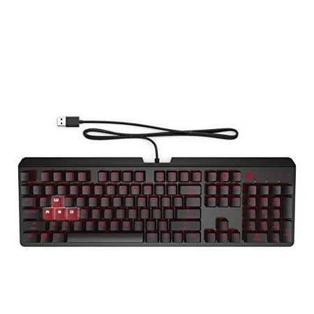 OMEN Encoder Customizable Mechanical Gaming Keyboard with Cherry MX Red Keys, Full N-Key Rollover, LED Backlit, USB (6YW76AA)