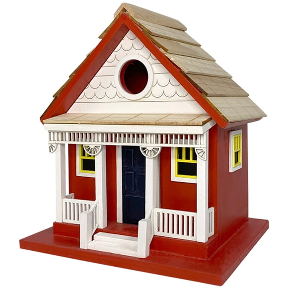 Casa para Pájaros Home Bazaar Capitola Cottage Roja para Interior y Exterior