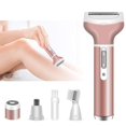 thumbnail image 1 of QUETO Rasoir électrique pour femme, rasoir électrique pour femme, 4 en 1 rechargeable sans fil, indolore, humide et sec, épilateur pour bikini, pour bras de ligne de bikini, 1 of 5